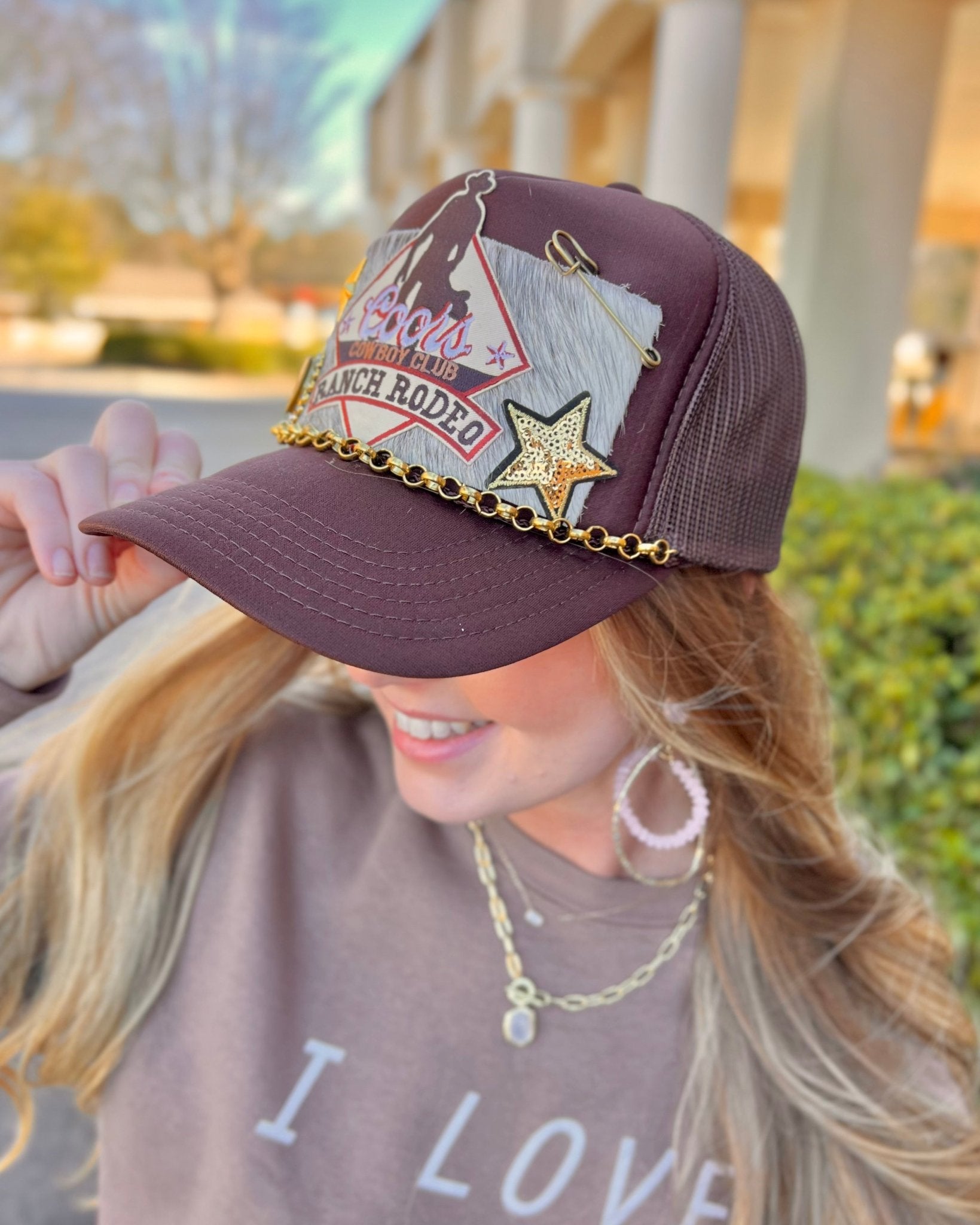 Summer Renee Bullet Trucker Hat Coors Cowboy Club Ranch Rodeo - Jessi Jayne Boutique