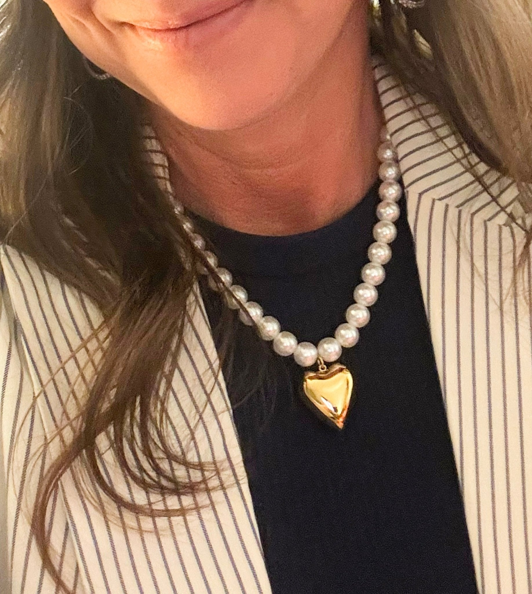 Timeless Pearl Heart Necklace - Jessi Jayne Boutique