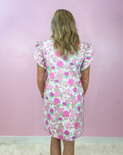 Garden Party Off White Pink Rosy Floral Dress - Jessi Jayne Boutique
