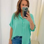 Easy Flow Oversized Button - Up Top - Jessi Jayne Boutique