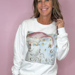 Pink And Gold Santa Graphic Sweatshirt - Jessi Jayne Boutique