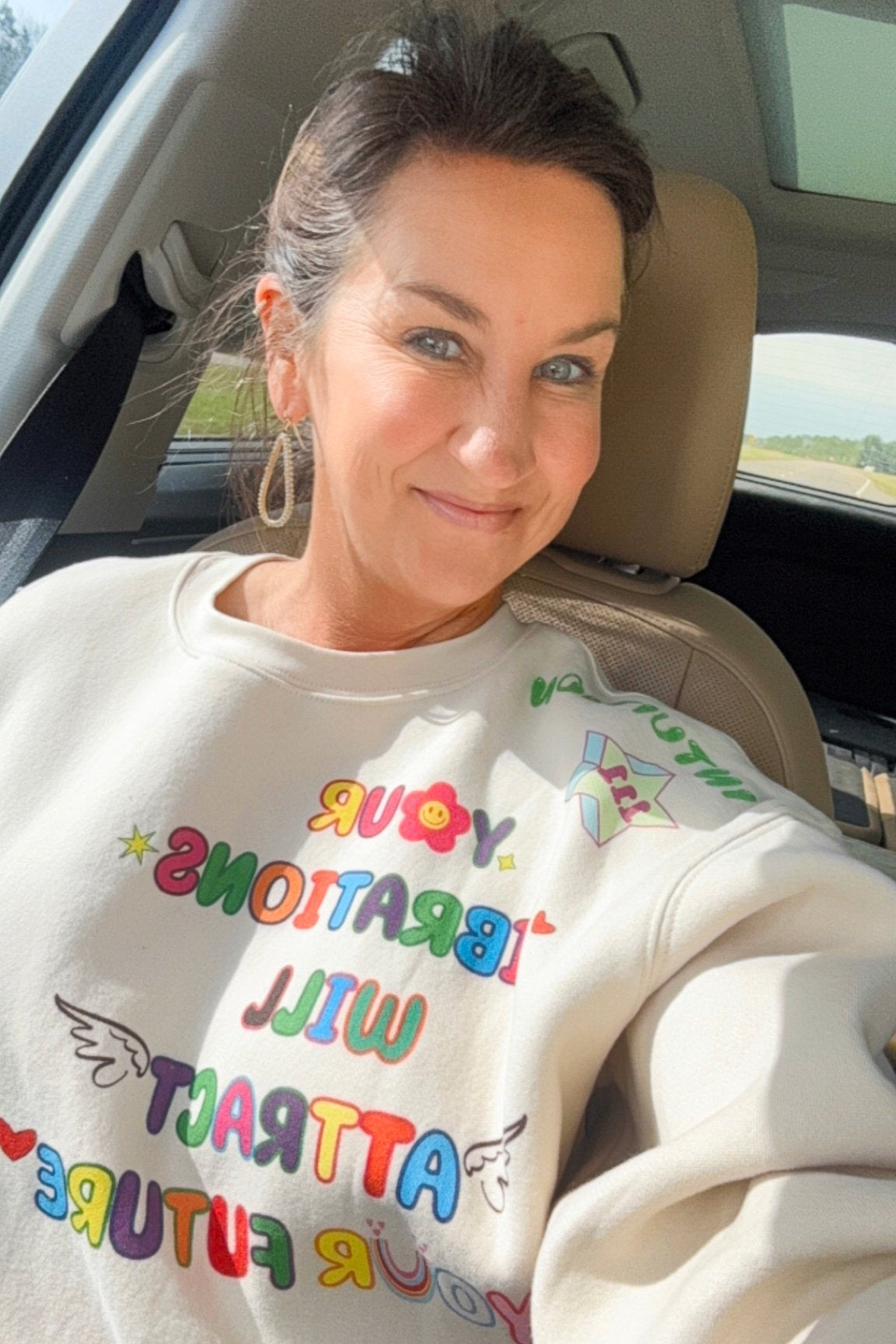 All Over Graphic Sweatshirt - Jessi Jayne Boutique
