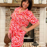 Hearts and Kisses Pajama Shorts Set - Jessi Jayne Boutique