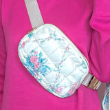I Fancy You Quilted Floral Fanny Pack - Jessi Jayne Boutique