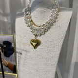 Timeless Pearl Heart Necklace - Jessi Jayne Boutique