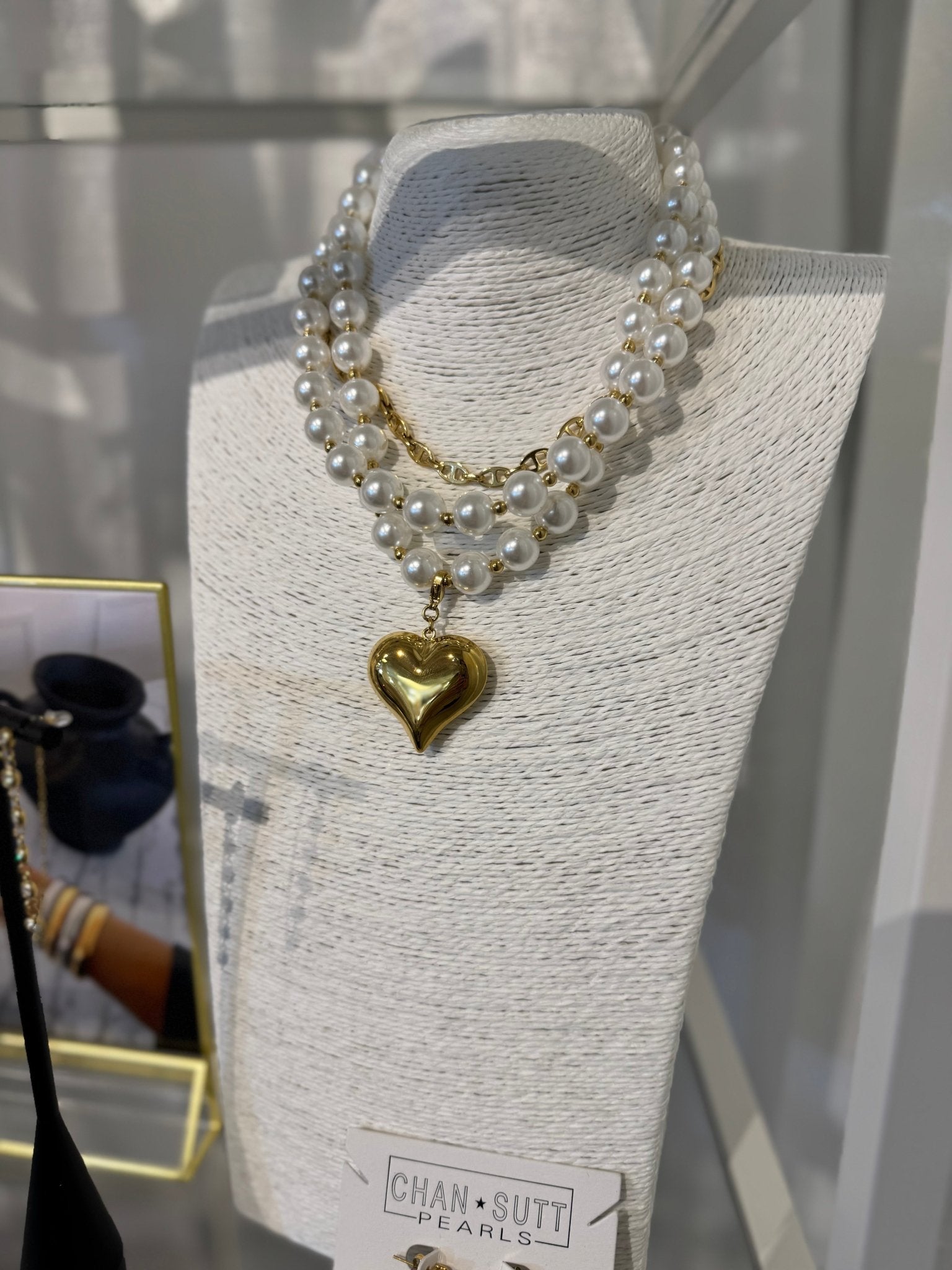Timeless Pearl Heart Necklace - Jessi Jayne Boutique