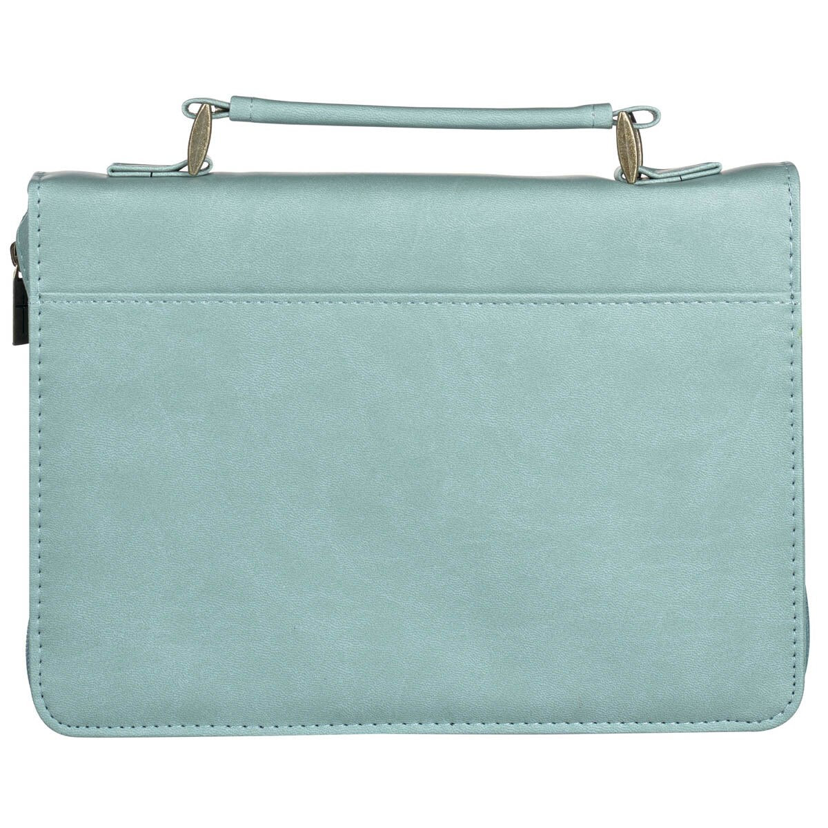 Saved by Grace Teal Faux Leather Fashion Bible Cover - Ephesians 2:8 - Jessi Jayne Boutique