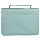 Saved by Grace Teal Faux Leather Fashion Bible Cover - Ephesians 2:8 - Jessi Jayne Boutique