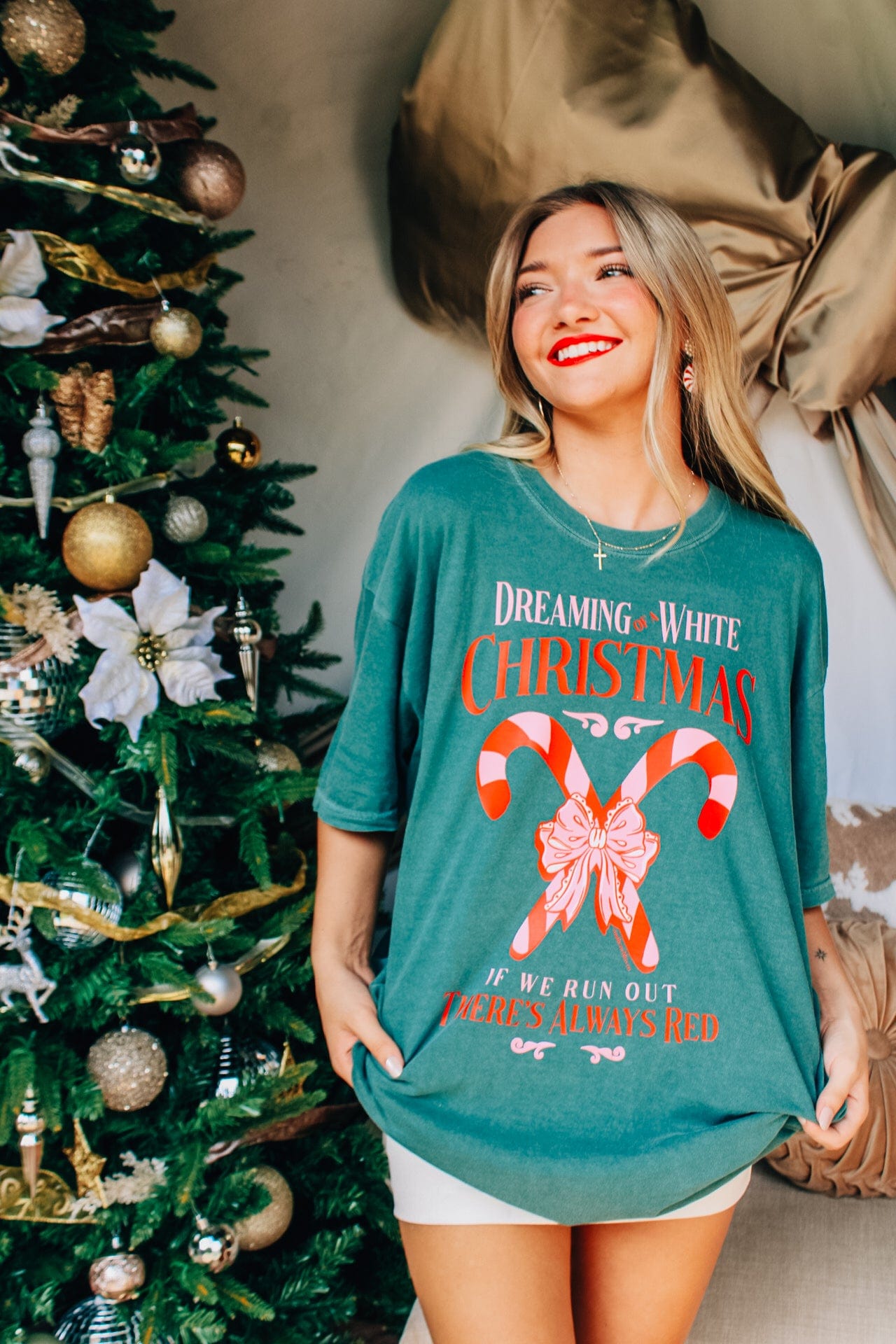 There's Always Red CC Tee - Jessi Jayne Boutique