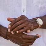 Scott Bros Evan’s 44mm Stainless Steel Field Watch In Ivory - by Kendra Scott - Jessi Jayne Boutique