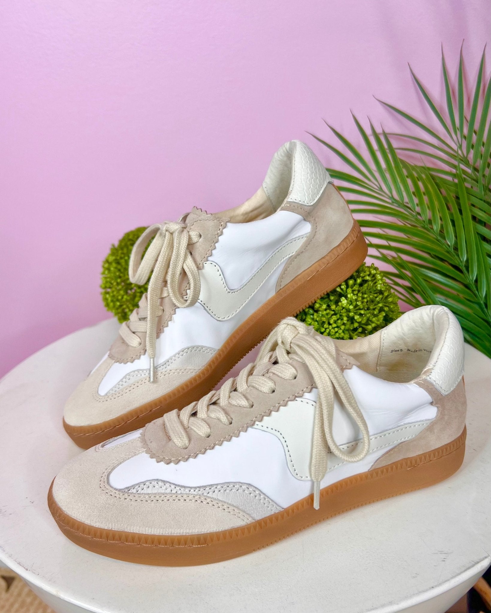 Dolce Vita Notice Sneakers In Ivory Multi Nylon - Jessi Jayne Boutique
