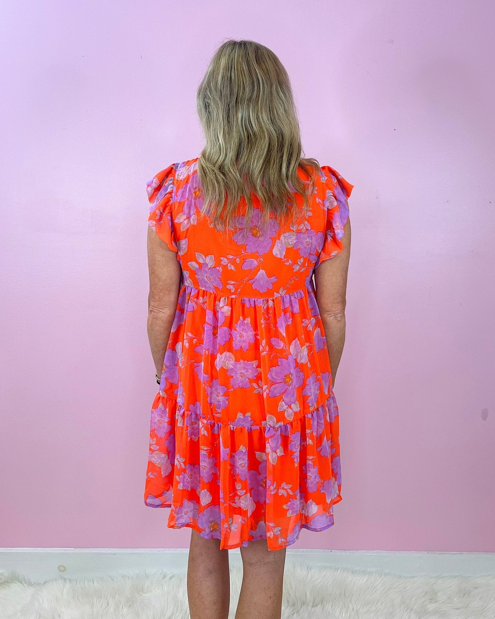 Everyday Elegance Lavender Floral Dress - Jessi Jayne Boutique