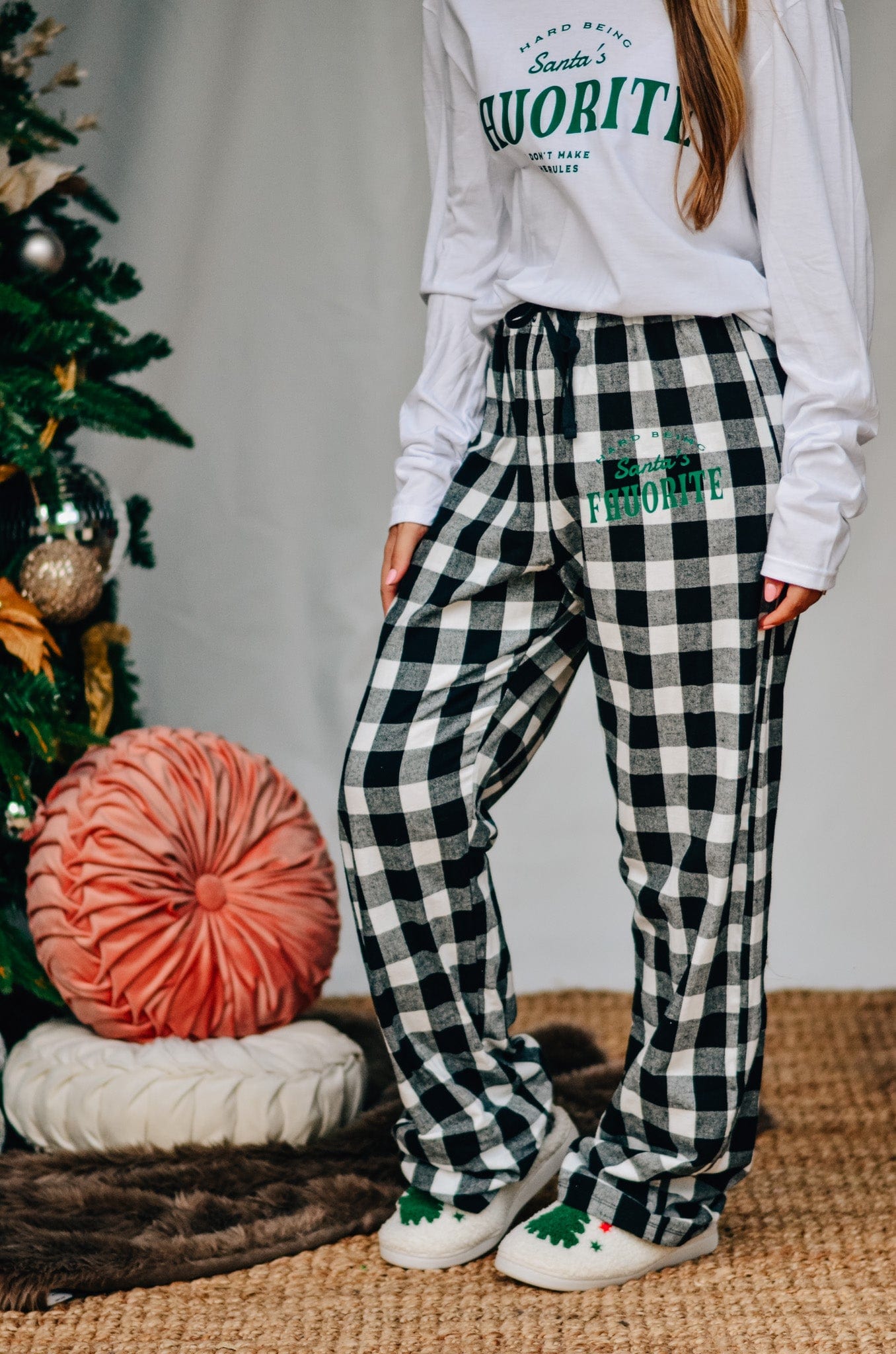 Santa’s Favorite Plaid Pants - Jessi Jayne Boutique