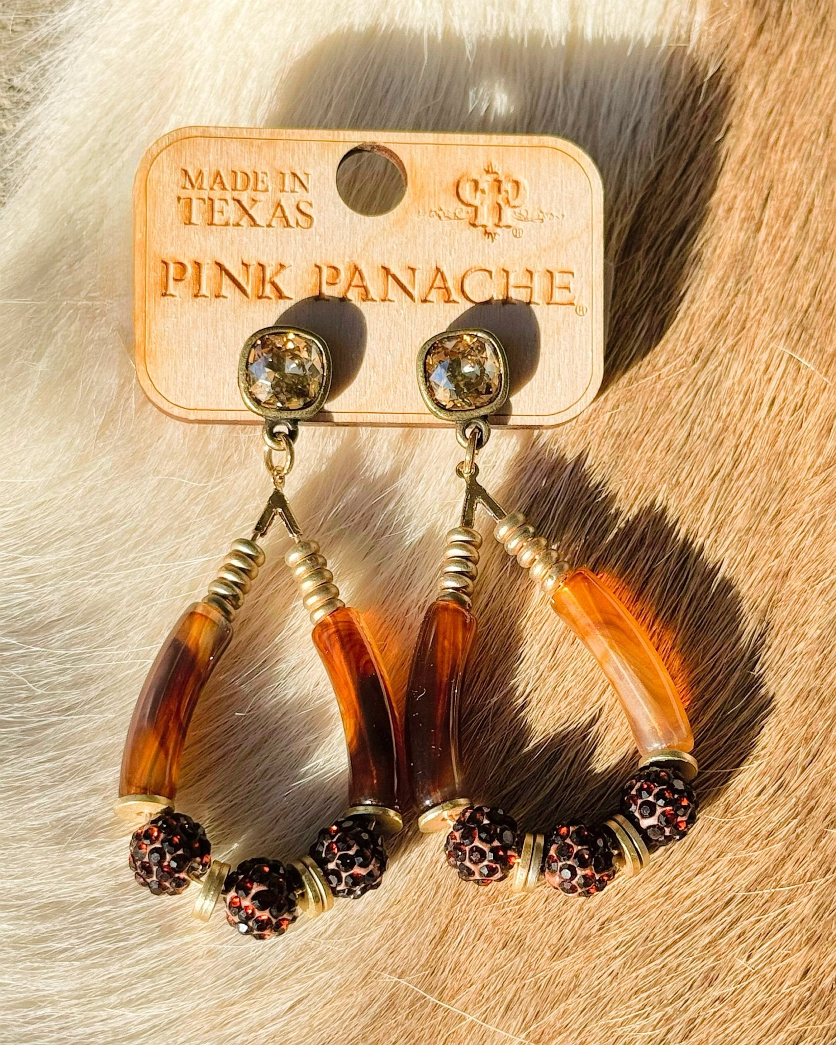 Amber Elegance Earrings - Jessi Jayne Boutique