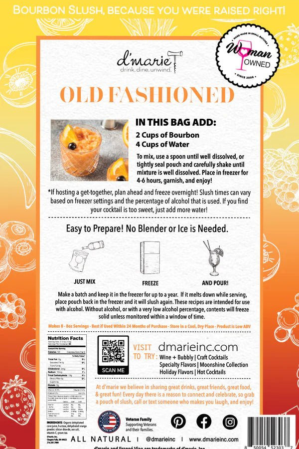 Old Fashioned Craft Cocktail Slush Mix - Jessi Jayne Boutique