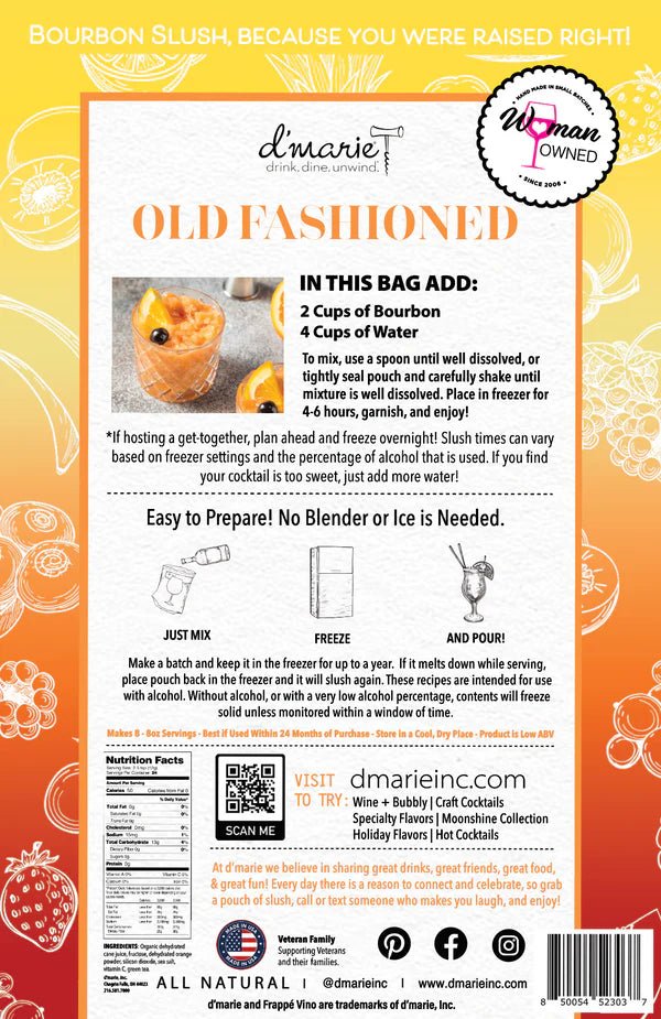 Old Fashioned Craft Cocktail Slush Mix - Jessi Jayne Boutique