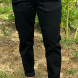 Be Able Black Jogger Style Jeans - Jessi Jayne Boutique