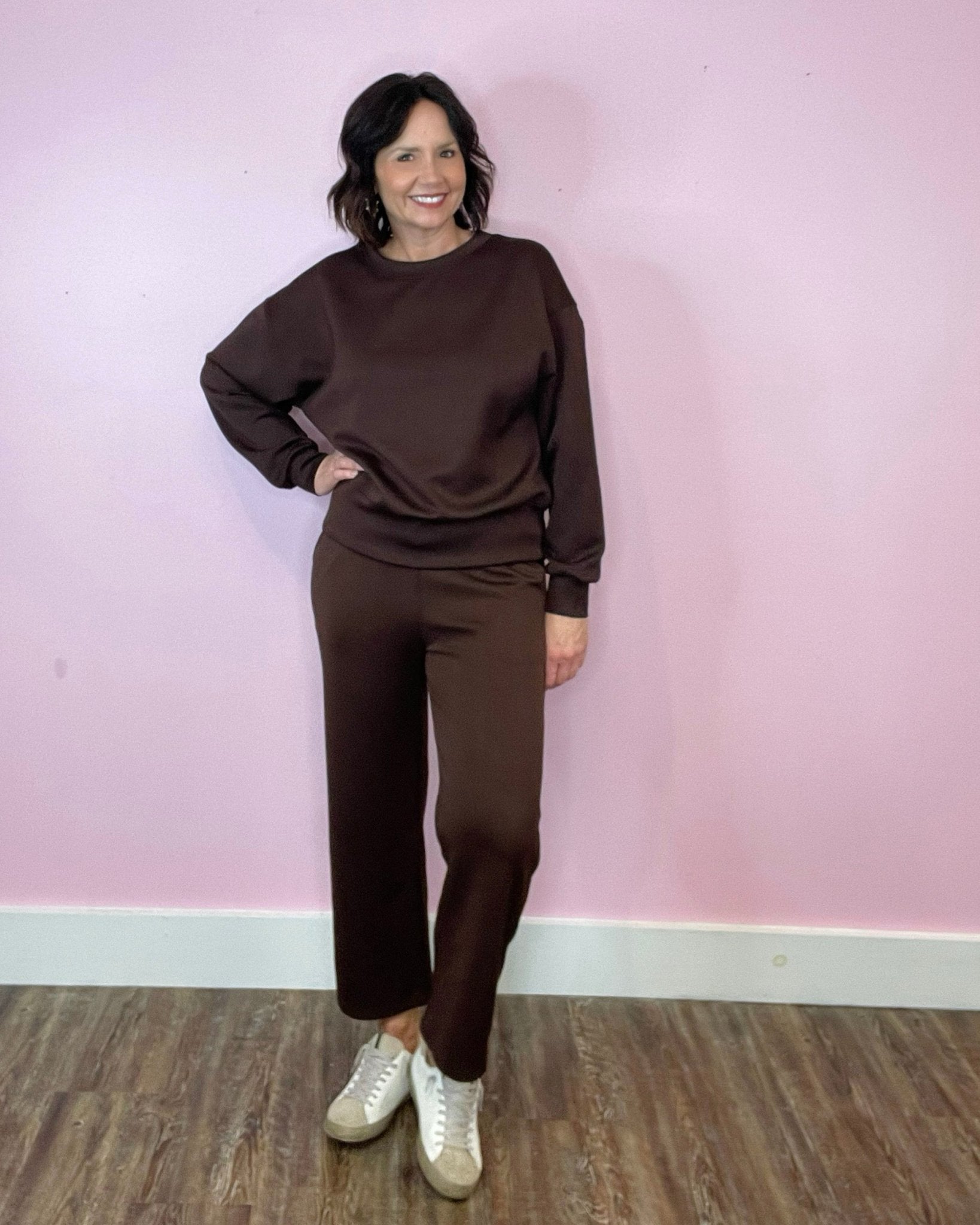 Ultra Comfy Sweatshirt & Cropped Leg Pant Set - Jessi Jayne Boutique
