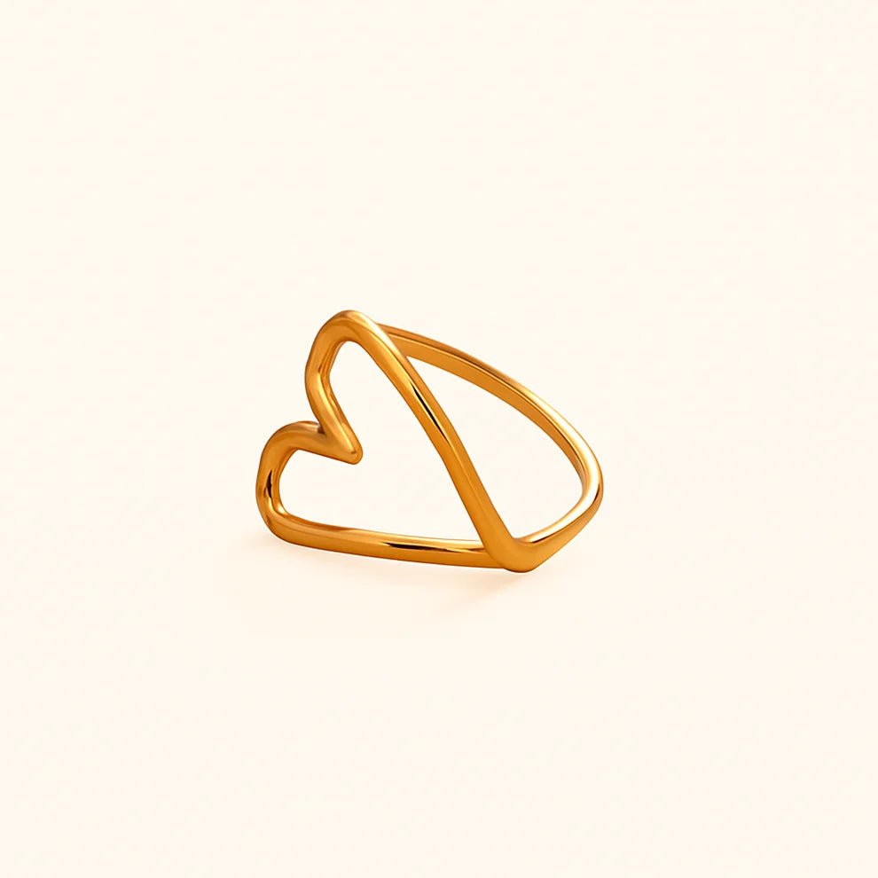 Pressie Outline Heart Ring - Jessi Jayne Boutique