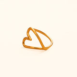 Pressie Outline Heart Ring