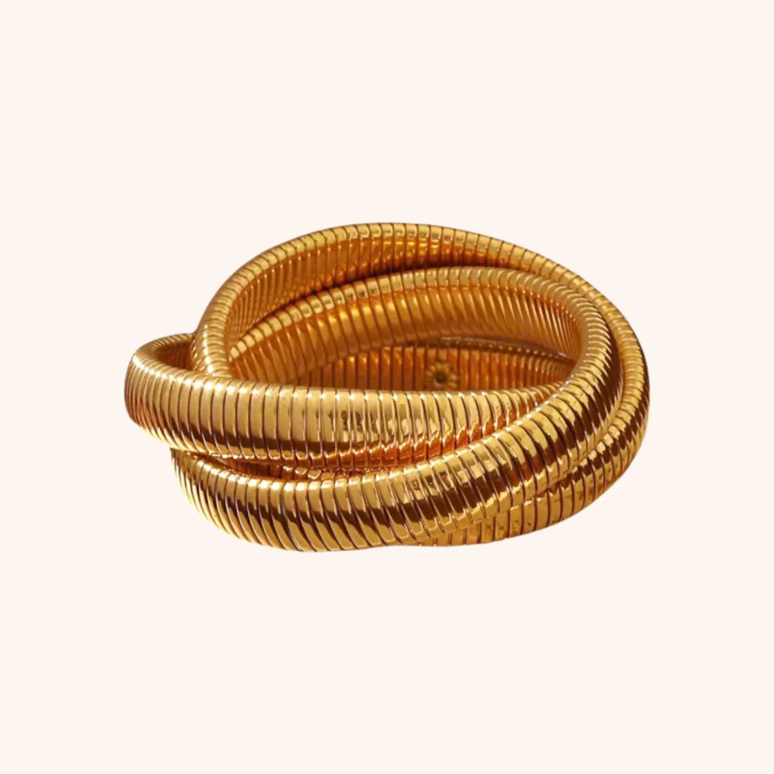 Pressie Continuum Spiral Bracelet Set Gold - Jessi Jayne Boutique