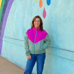 Bloom and Bold Quilted Jacket - Jessi Jayne Boutique