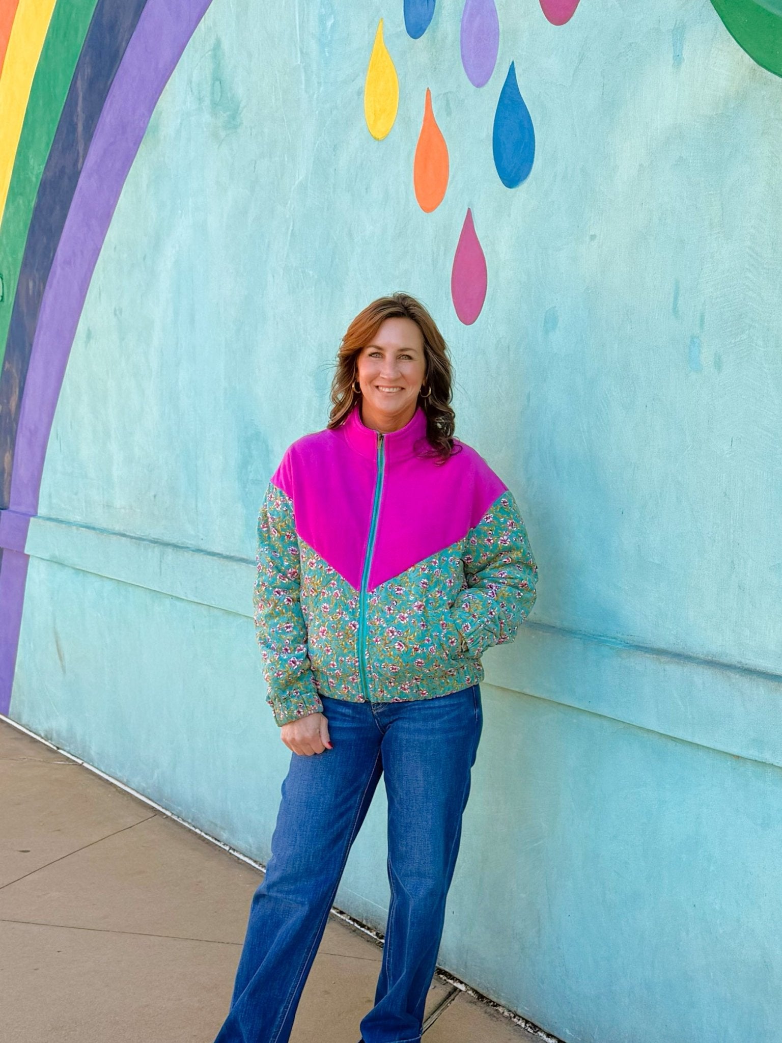 Bloom and Bold Quilted Jacket - Jessi Jayne Boutique