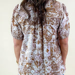 Desert Bloom Mixed Print Top - Jessi Jayne Boutique
