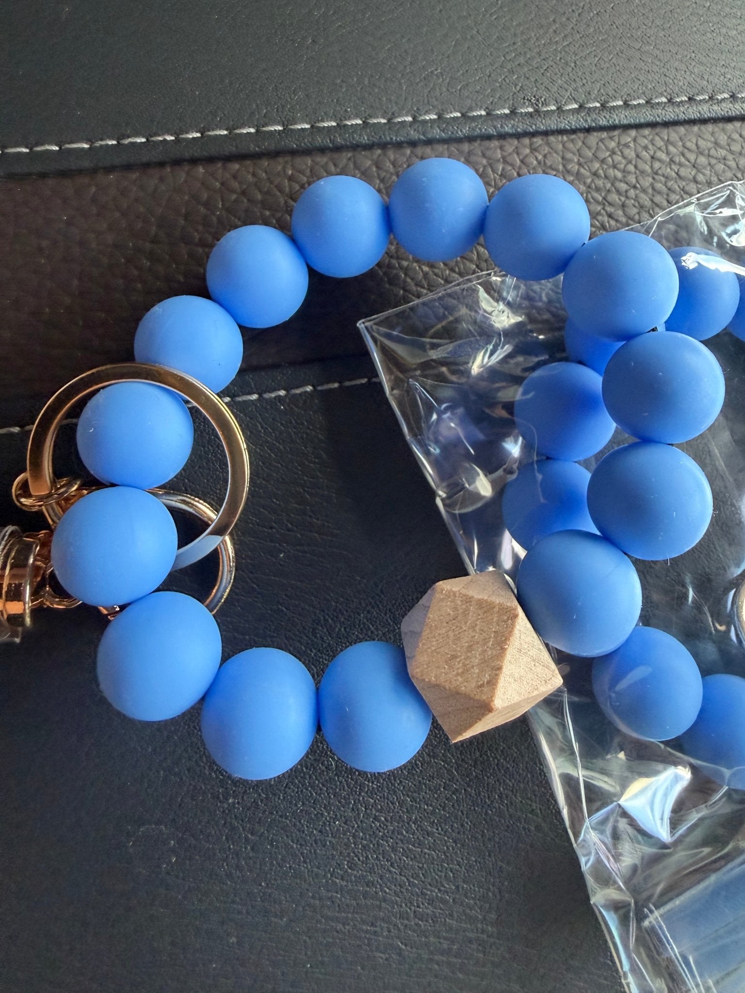 Silicone Beaded Wristlet Keychain - Jessi Jayne Boutique