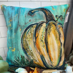 Jennie's White Pumpkin Square 18" Pillow - Jessi Jayne Boutique