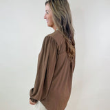 Mocha Muse Blouse - Jessi Jayne Boutique