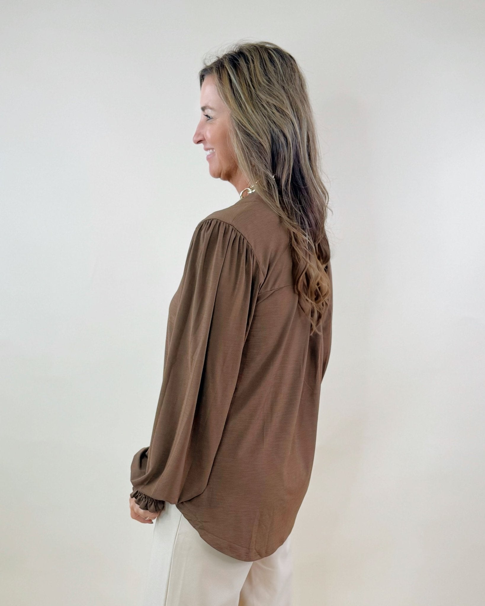 Mocha Muse Blouse - Jessi Jayne Boutique