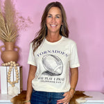 Purvis Tornadoes Football Tee In Cream - Jessi Jayne Boutique