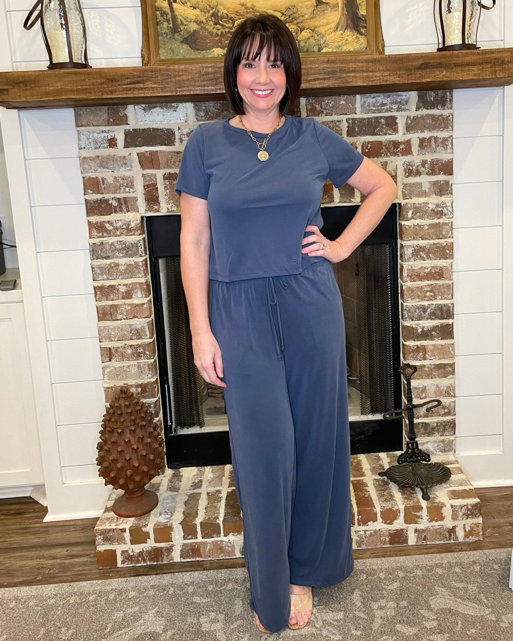 Running Around Cozy Pants Set - Jessi Jayne Boutique