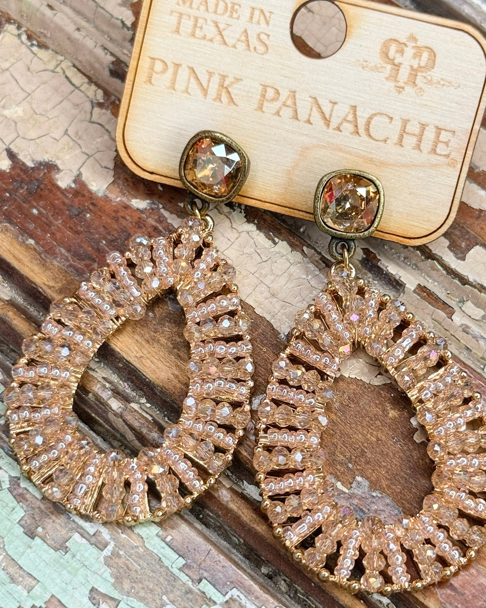 Golden Radiance Teardrop Earrings - Jessi Jayne Boutique