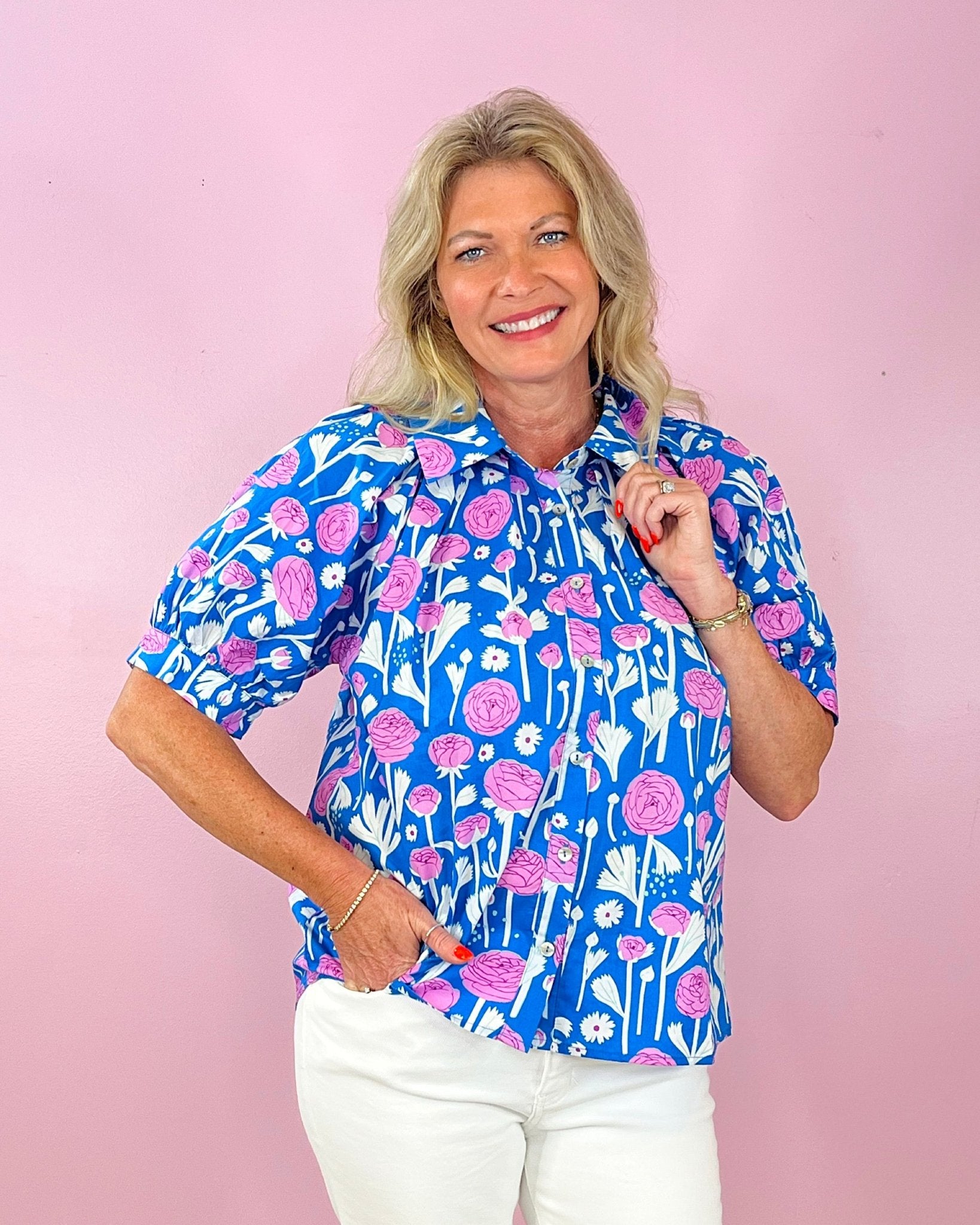 Freshly Picked Floral Button - Up - Jessi Jayne Boutique