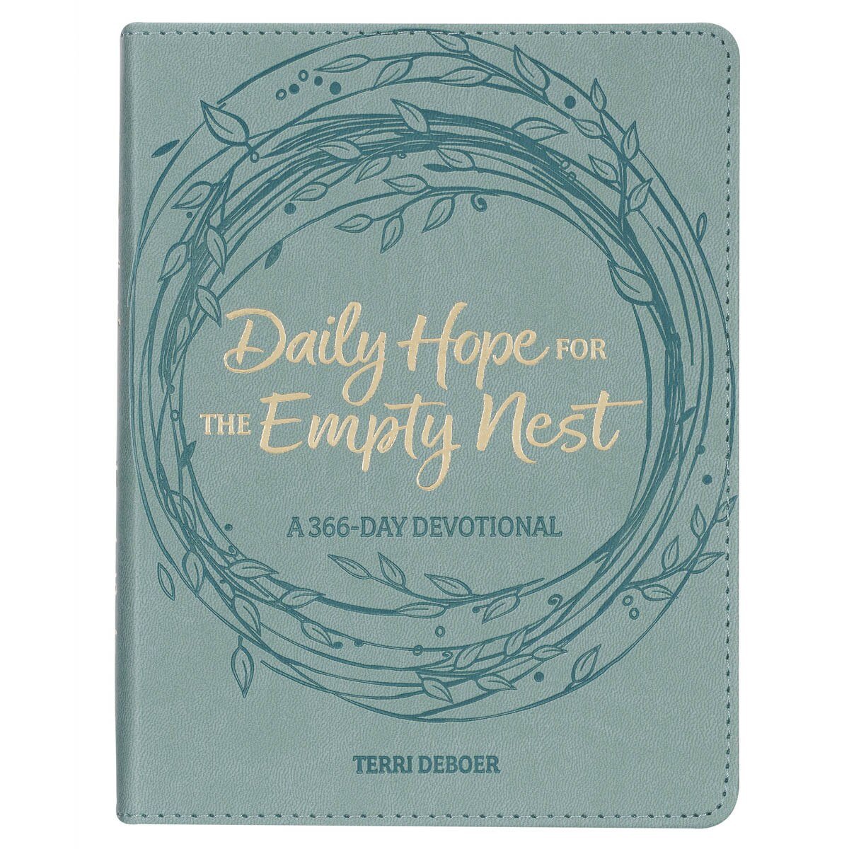Daily Hope for the Empty Nest Dusty Teal Faux Leather Devotional Book - Jessi Jayne Boutique