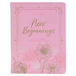 New Beginnings Pink Floral Faux Leather Devotional - Jessi Jayne Boutique