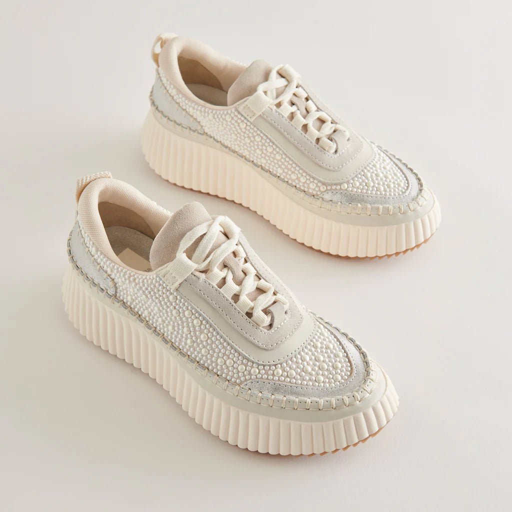 Dolce Vita Dolen Vanilla Pearl Sneakers - Jessi Jayne Boutique