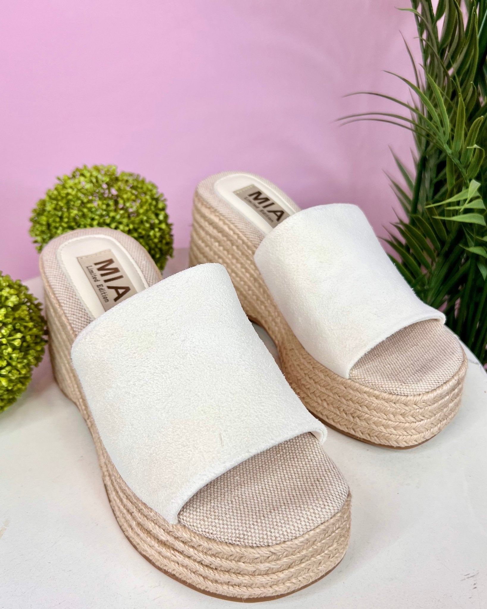 MIA Palma Espadrille Platform Wedge Sandal In Bone - Jessi Jayne Boutique