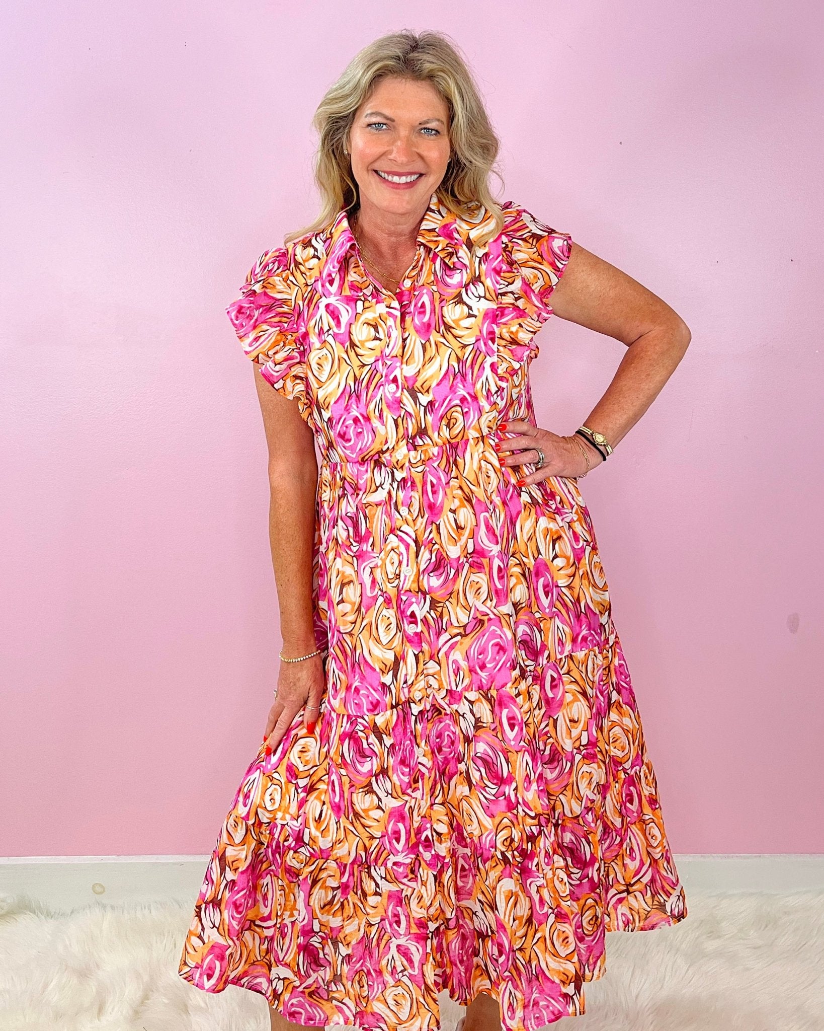 Garden Party Twirl Dress - Jessi Jayne Boutique