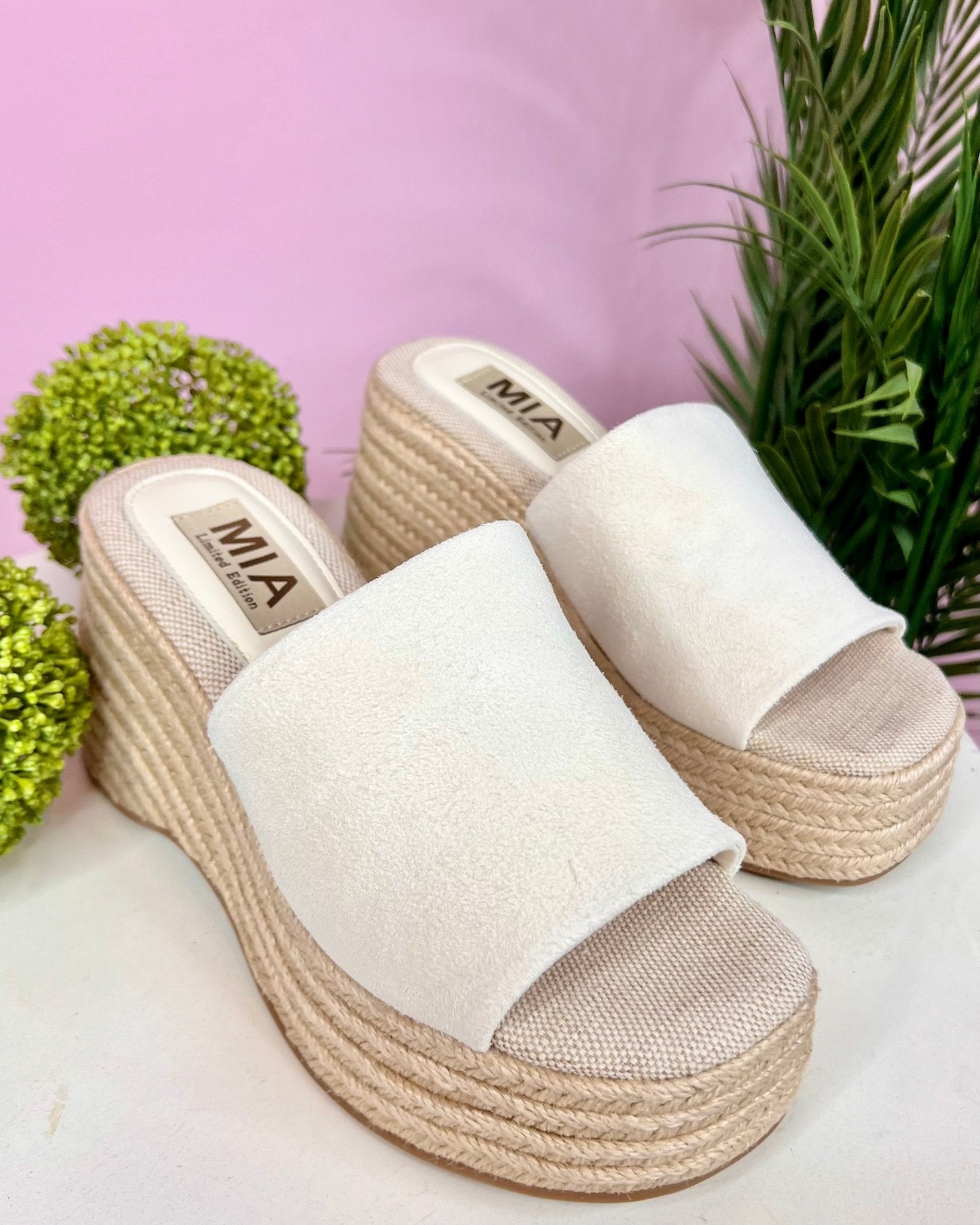 MIA Palma Espadrille Platform Wedge Sandal In Bone - Jessi Jayne Boutique
