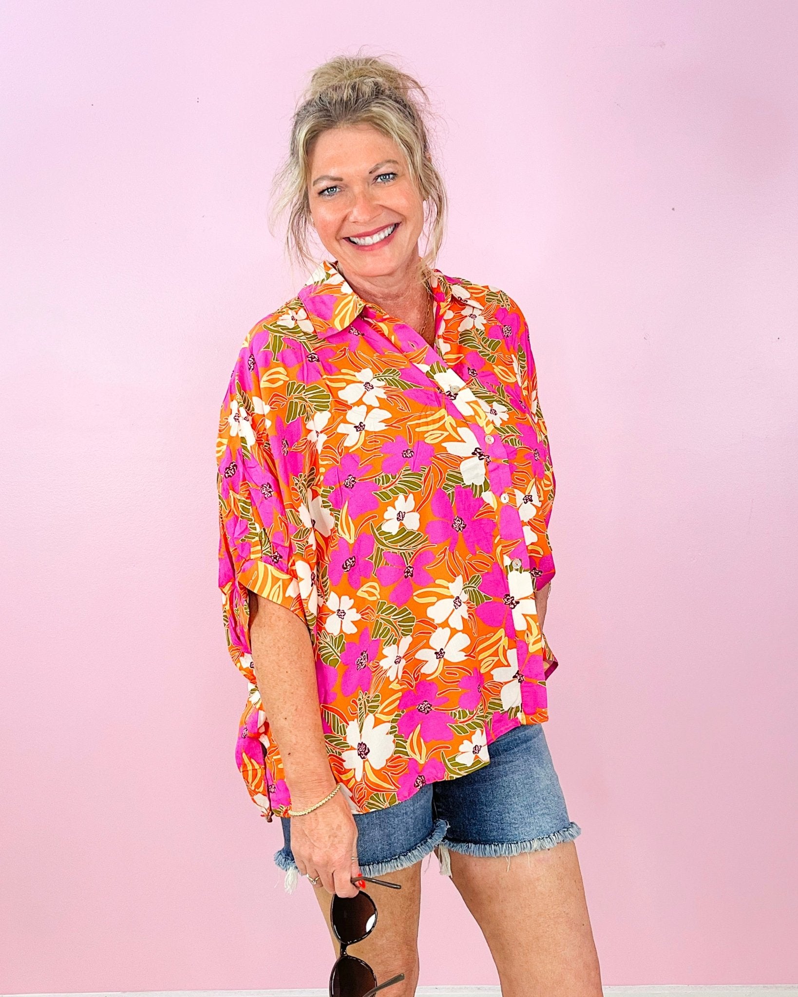 Sunset In Bloom Button - Up - Jessi Jayne Boutique