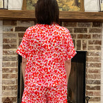 Hearts and Kisses Pajama Shorts Set - Jessi Jayne Boutique