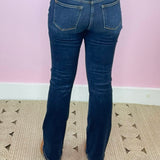 On A Mission Judy Blue Dark Wash Bootcut Jeans 30" Inseam - Jessi Jayne Boutique
