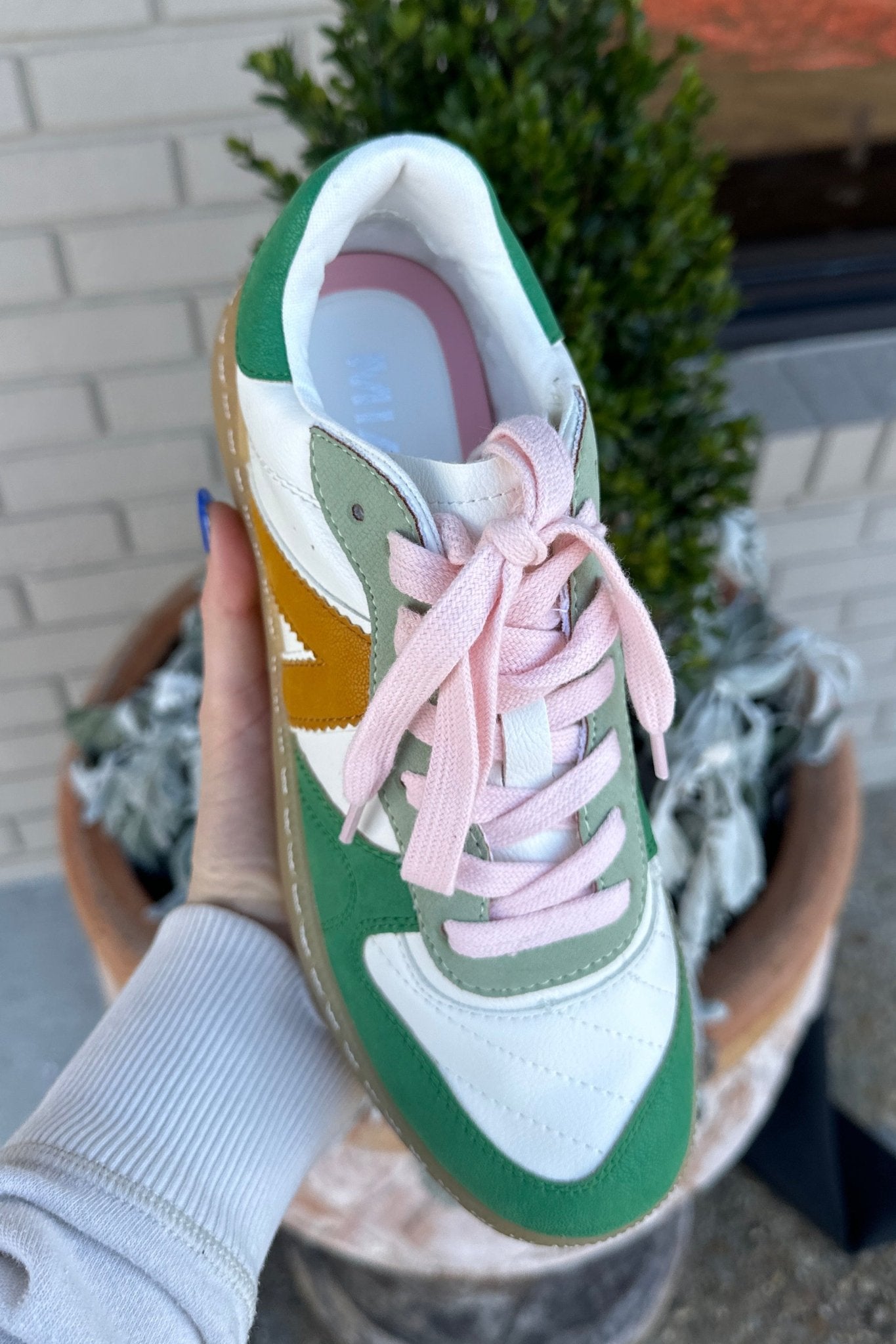 Mia Vesta Green Multi Sneaker - Jessi Jayne Boutique