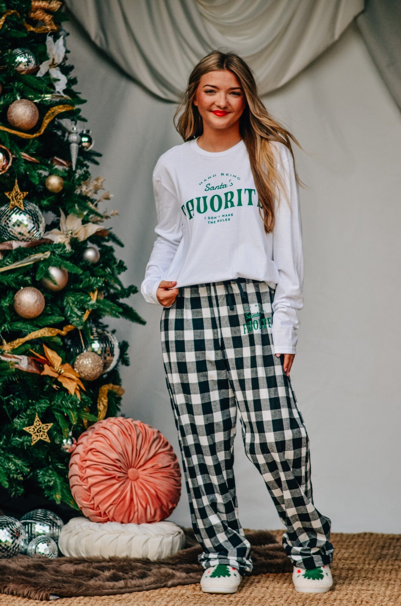 Santa’s Favorite Plaid Pants - Jessi Jayne Boutique