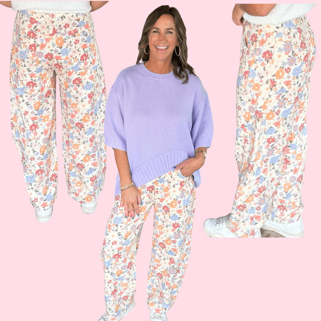 Wildflower Way Barrel Pants - Jessi Jayne Boutique