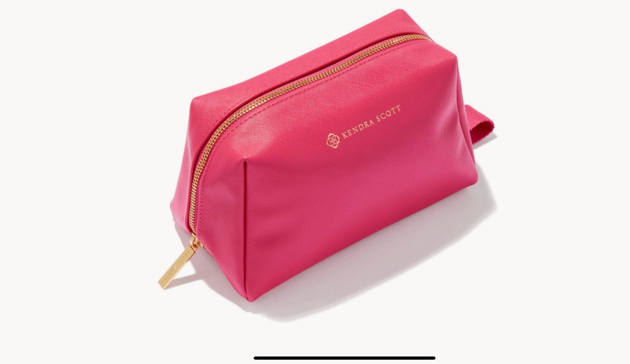 Kendra Scott Large Cosmetic Zip Case in Hot Pink - Jessi Jayne Boutique