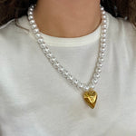 Timeless Pearl Heart Necklace - Jessi Jayne Boutique